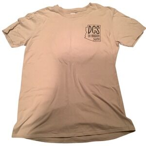DCS 2021 On Mission Gildan Cream Graphic T-Shirt Size Large Softstyle Cotton